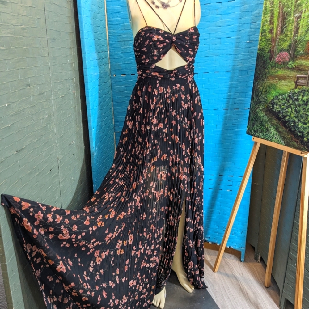 Floral Cutout Maxi